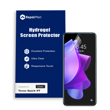 Tecno Spark 9T Compatible Premium Hydrogel Screen Protector With Full Coverage Ultra HD